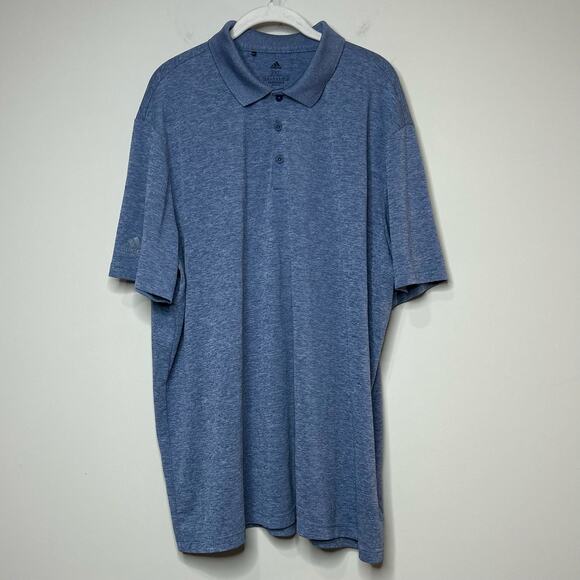 Adidas Blue Polo Shirt Size 2XL PrimeGreen Golf Performance - Picture 1 of 9